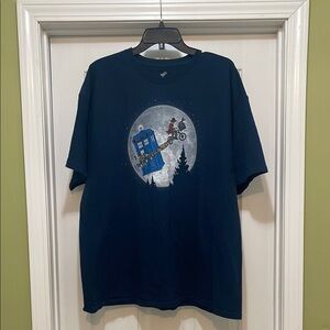 TeeFury - navy tee shirt with Dr. Who ET graphic - size XXL